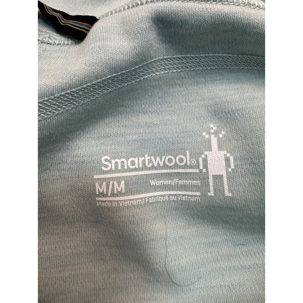 Smartwool Classic Thermal Merino Base Layer Bottoms Bleached Aqua Heather - Picture 7 of 15